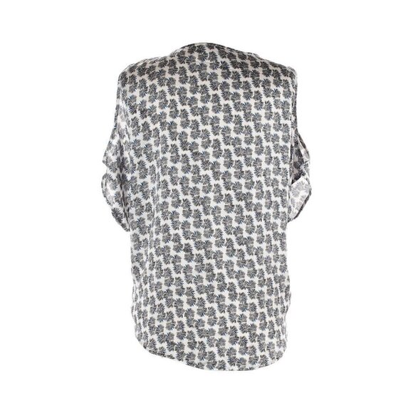 La Fee Maraboutee Cold Shoulder Cutouts Satin Blouse Size 38 - Picture 2 of 9